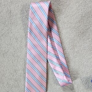 Nautica Pink Blue Striped Tie